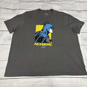 Achieve Batman Mens Size 4XL Graphic T-Shirt Gray